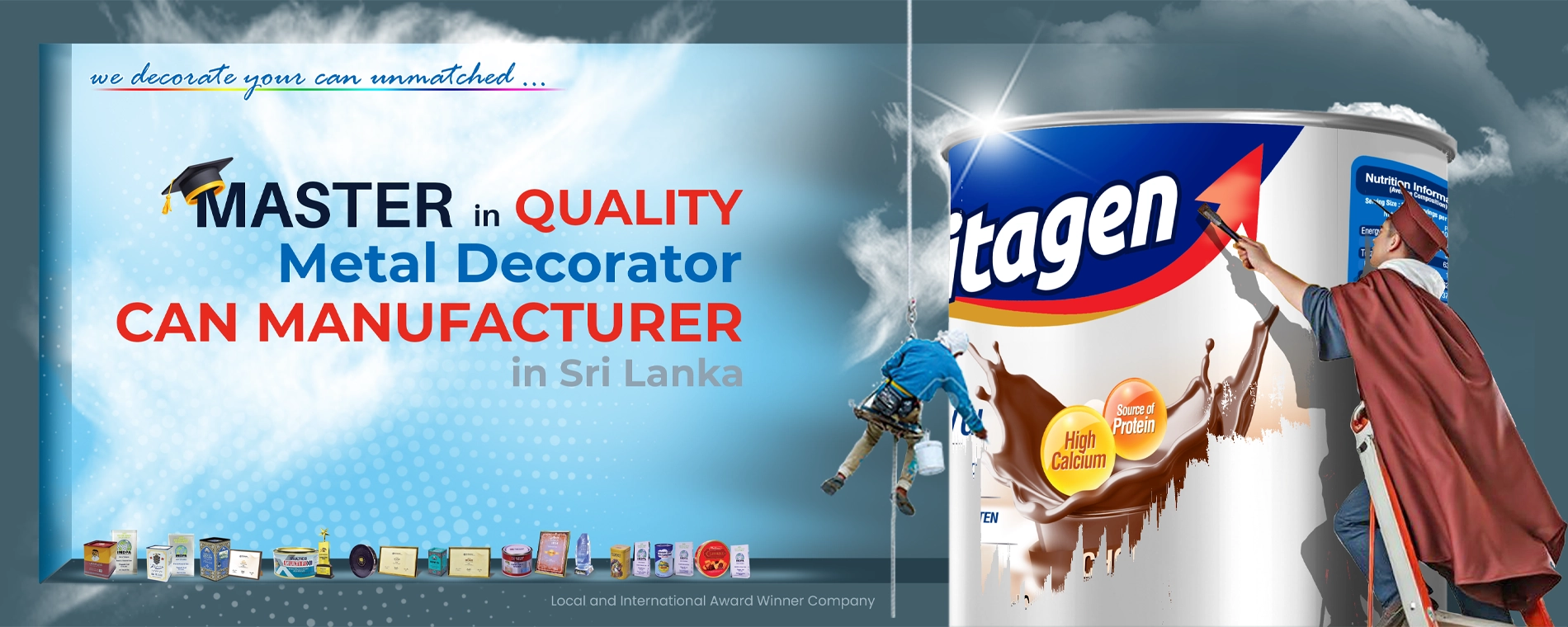 decorated metal cans in sri lanka